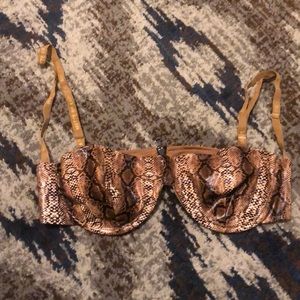 Snake skin bustier